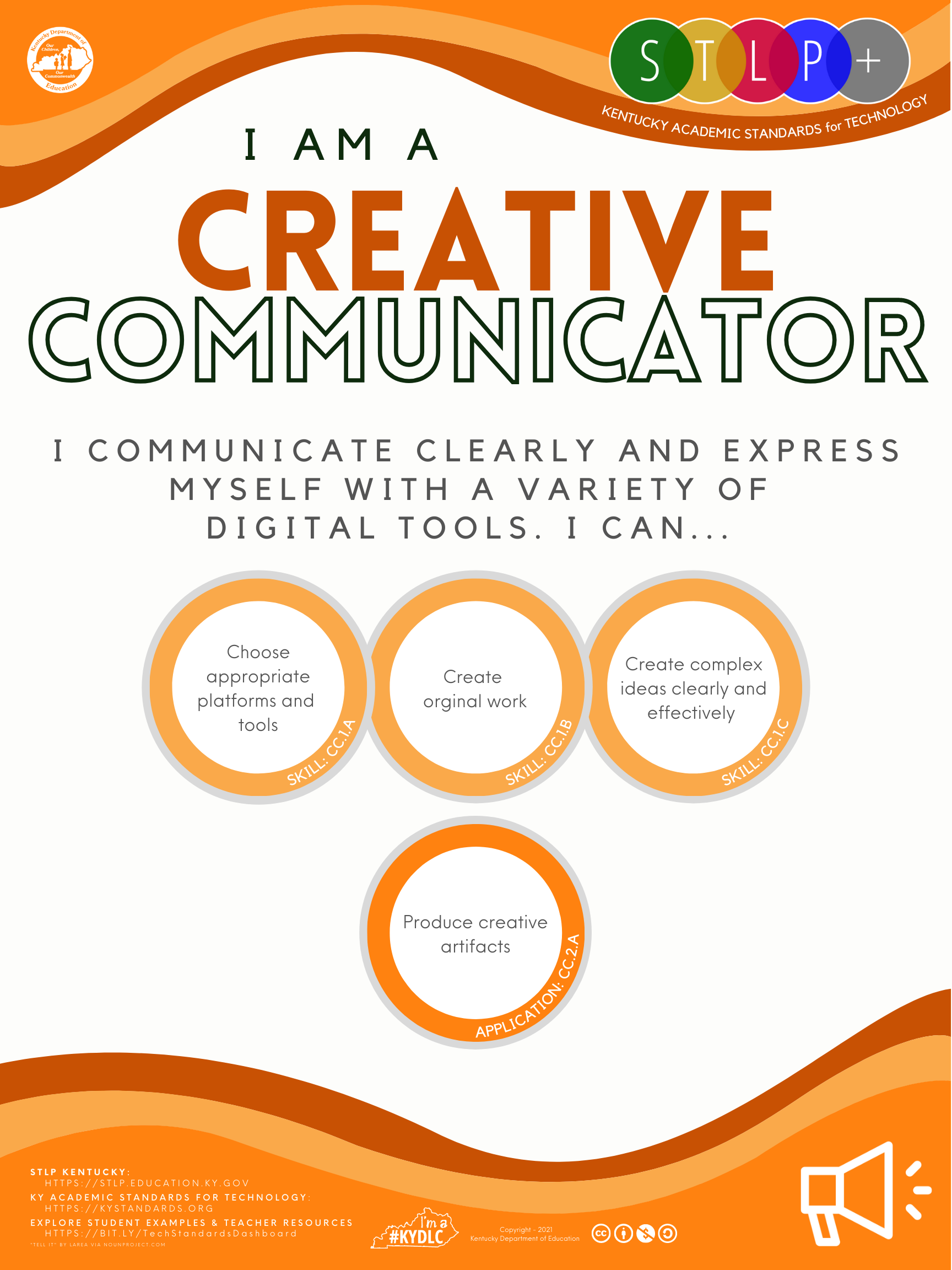 STLP ISTE Standards poster: Creative Communicator