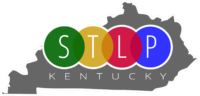 STLP Logo State Outline grey background