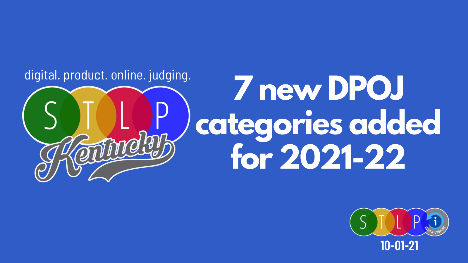 new DPOJ categories announced